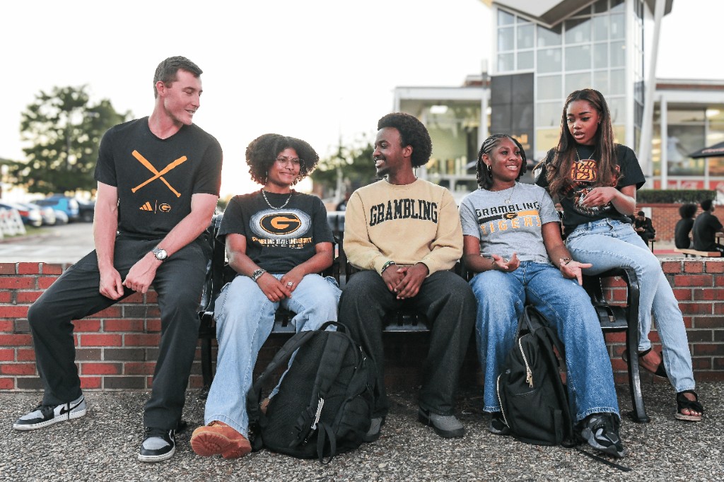 Grambling State University students on campus