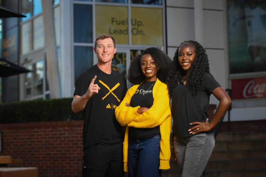 Grambling State University students representing campus leadership